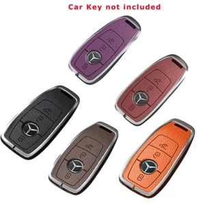 High Quality New Snap-On Key PU Cover Case w/ Keychain for Mercedes-Benz A C E S - Picture 1 of 12