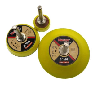 1 Set 1"+2"+3" Hook & Loop Backing Pad Sanding 6mm Shank For VIBRATITE Sander - Picture 1 of 7
