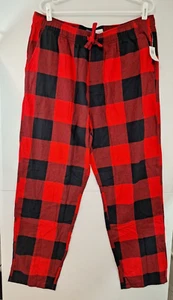 Old Navy Men's XL Red Buffalo Plaid Flannel Pajama Pants NWT 725939 - Picture 1 of 3