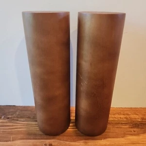 Salero y pimentero vintage MCM madera 5,5" minimalista mediados de siglo moderno - Imagen 1 de 6