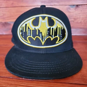 Batman Hat Cap Men Snapback Black Classic Big Logo Adjustable Superhero - Picture 1 of 6
