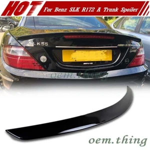 Fits Mercedes Benz SLK R172 Convertible A Type Rear Trunk Spoiler Painted Black - Bild 1 von 8