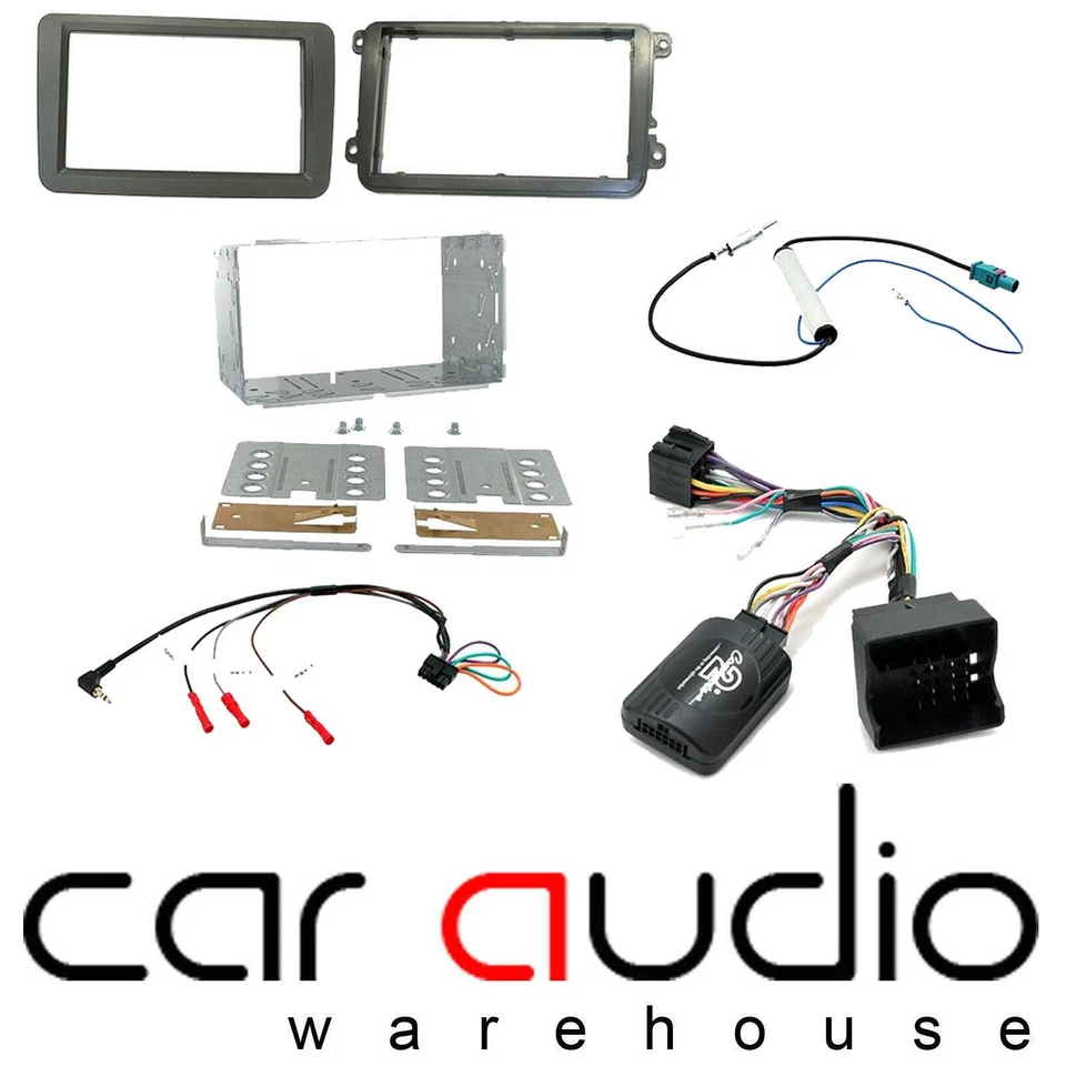 VW Passat B6 05-10 Car Stereo D/Din Fascia Facia & Steering Wheel Interface Kit - Image 1 of 1