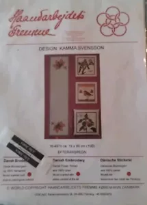 HAANDARBEJDETS FREMME CROSS STITCH KAMMA SVENSON MAPLE LEAF RUNNER KIT - Picture 1 of 4