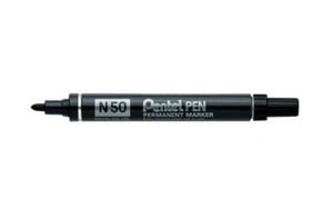 MARKER PENTEL N50 PENNARELLO MARCATORE PROFESSIONALE PENTEL PEN N50 NERO 12 Pz - Foto 1 di 1