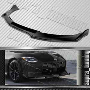 Painted Black Front Bumper Lip Spoiler NS-Style For 2023-2025 Nissan Z 400Z - Foto 1 di 6