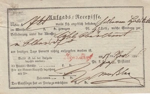 Österreich Vorphilatelie Aufgabs-Recepisse aus dem Jahr 1846 aus Jägerndorf - Bild 1 von 2