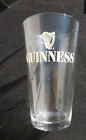 Guinness Vintage Pint Beer Glass, White Lettering