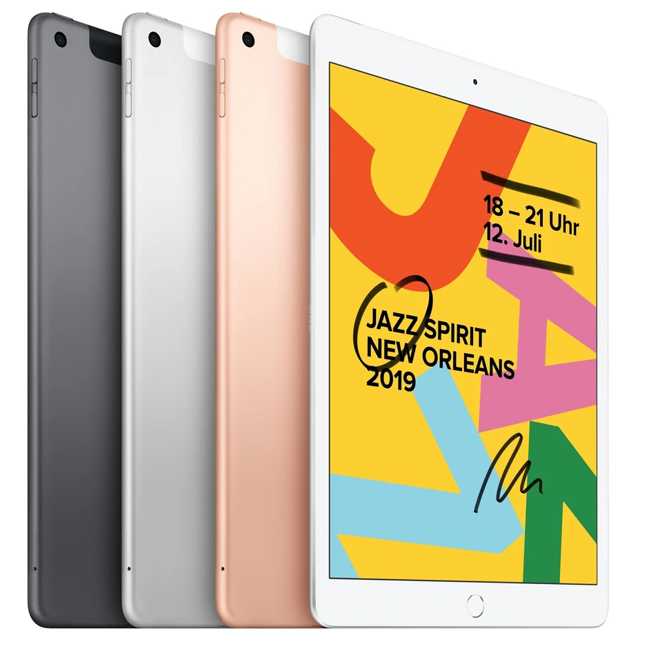 Apple iPad (7. Gen.) iOS Tablet 32-128GB 8MP Kamera Cellular vom Händler - Bild 1 von 1