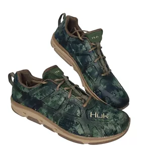 Nuevo sin caja Huk Attack Performance Pesca Pescador Camuflaje Verde Zapatos Talla 13 - Imagen 1 de 9