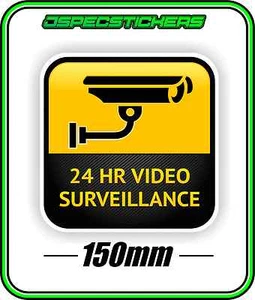 CCTV SECURITY STICKER WINDOW WARNING ALARM HOME BUSINESS VIDEO SURVEILLANCE 2 - Foto 1 di 4