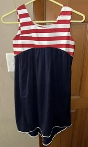 A.T.U.N Dress Red White & blue 9-10yr America 4th Of July Outfit Kids - Picture 1 of 3