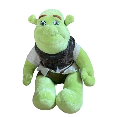 Build-A-Bear BAB Shrek The Third 2007 17"" juguete de peluche animal de peluche chaleco marrón Foto 1 de 4
