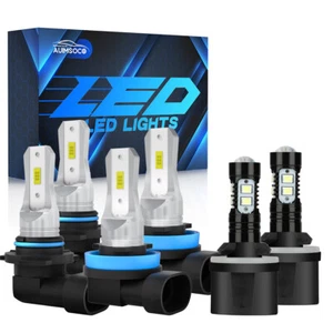 For Chevy TrailBlazer 2002-2007 2008 2009 6X LED Headlights + Fog Lights Bulbs - Picture 1 of 16