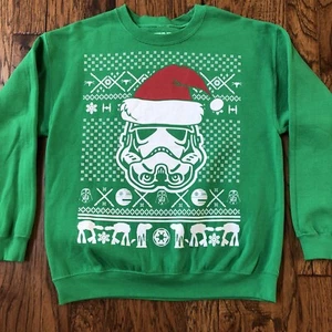 Star Wars Storm Trooper Sweatshirt L Large Ugly Christmas Sweater - Picture 1 of 5
