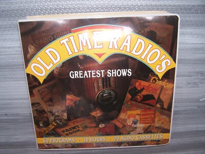 Vintage ! Old Time Radio's Greatest Shows 20 Cassettes  60 Programs 30 Hrs  - Image 1 of 4