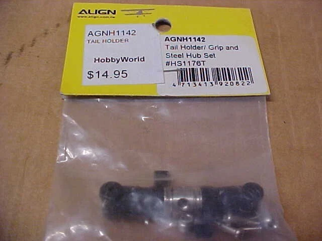 ALIGN HS1176T (AGNH1142) = TAIL HOLDER/GRIP & STEEL HUB SET: TREX 450 - Image 1 of 1
