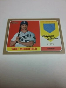 Whit Merrifield Royals 2018 Topps Heritage High # Relic #CCR-WM 77/99 - Picture 1 of 4