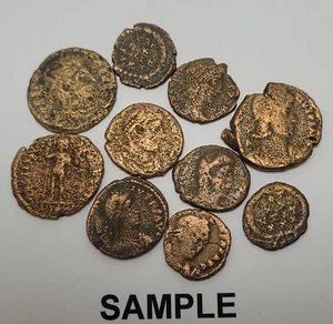 Lot of 10 Roman Bronze Coins from the Christian Era 🇮🇹 Free Shipping!!!! - Picture 1 of 1