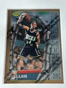 1996-97 Topps Finest Ray Allen Rookie Card (RC) #22 Milwaukee Bucks - Bild 1 von 2