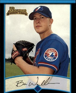 2001 Bowman Montreal Expos Baseball Card #170 Ben Washburn RC