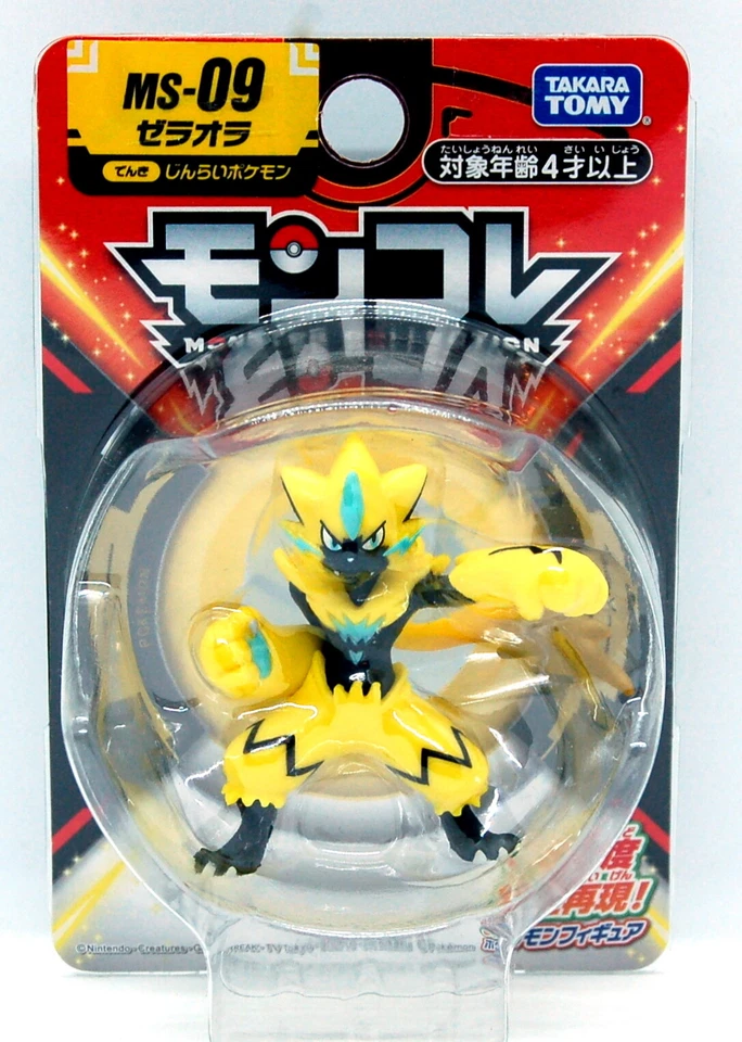 Takara Tomy Pokemon Moncolle Ms-09 Zeraora 4904810142751 Yellow Figure