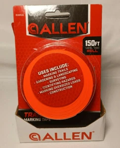 Allen Hunting Hiking Trail Marking Flagging Tape 150' Roll ORANGE NEW Lot of 4 - Picture 1 of 2