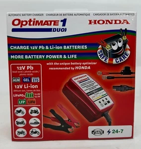 New Honda OptiMate™ 1 Duo Automatic Battery Maintainer, TM415, 31670-BMS-004D - Picture 1 of 5