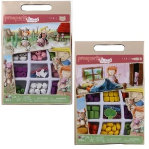 104 tlg Perlen Zum Auffädeln Kinder Schmuck Bastelperlen Set aus Holz - Bild 1 von 6