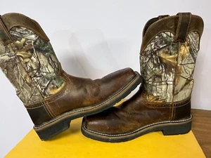 Justin Stiefel Stil WK4677 Realtree Trekker Camo Square Comp Toe, Herren 8D sehr guter Zustand - Bild 1 von 16