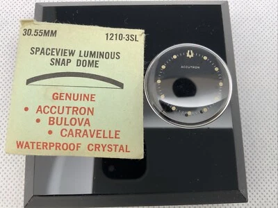 BULOVA ACCUTRON 214 SPACEVIEW 1210-3SL Cristal 30,55 mm Cúpula A Presión Abierta (EB) Foto 1 de 3