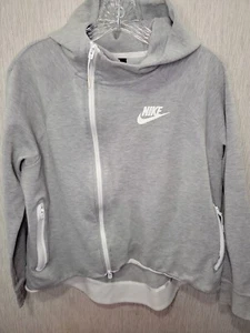 Women’s Nike Full Zip Hoodie Gray Medium RN #56323 Casual Wear  - Picture 1 of 9