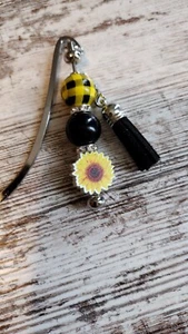 Sunflower Beaded Bookmark - Picture 1 of 1