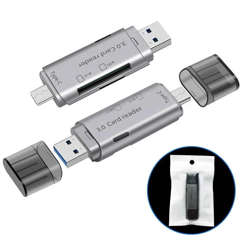 Type C Micro USB SD Card Reader Adapter to USB 3.0  USB A Converter Macbook Mini - Image 1 of 4