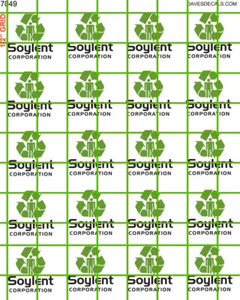 7049 DAVE'S DECALS HO SOYLENT GREEN HOPPER BOX CAR BEST FOR LIGHT PAINT ON CLEAR - Picture 1 of 4