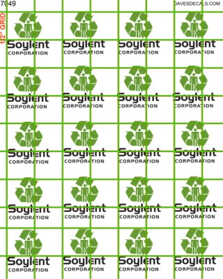 7049 DAVE'S DECALS HO SOYLENT GREEN HOPPER BOX CAR BEST FOR LIGHT PAINT ON CLEAR - Image 1 of 4