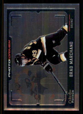 2021-22 O-Pee-Chee Platinum Photo Driven #PD4 Brad Marchand - Image 1 of 2