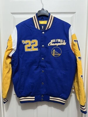 GIII Golden State Warriors Carl Banks 7x NBA Champions Varsity Jacket Size Large - Image 1 of 4