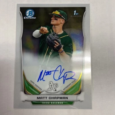 2014 bowman chrome matt chapman auto - Image 1 of 2