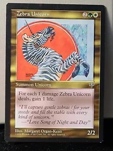 MTG Mirage - Zebra Unicorn - NM - Picture 1 of 2