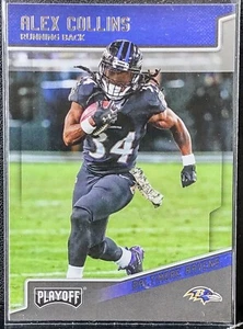 2018 Panini Playoff Alex Collins #15 Baltimore Ravens - Picture 1 of 2