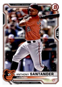 2021 Bowman #3 Anthony Santander  Baltimore Orioles Baseball Card