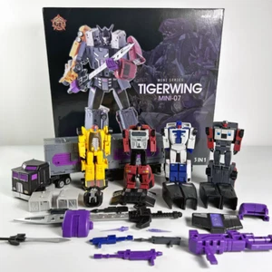 Transformation 5in1 Mhz Mh-mini-07 Toys Model Tigerwing Motormaster Menasor - Foto 1 di 17