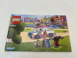 LEGO® Istruzioni di Costruzione Friends 41333 Olivias Vehicle Instruction non forato H84 - Foto 1 di 1