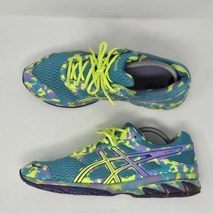 Asics Gel-Frantic 7 Damen-Laufschuhe grün limette lila T3A6Q Größe 11 - Bild 1 von 11