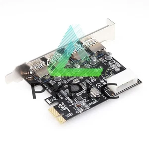 USB 3.0 4 Port PCI Express Card PC Karte Computer Controller Hub PCIe Adapter M - Picture 1 of 5