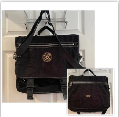 Kipling "HBO" Expandable Laptop Briefcase/Crossbody Bag Black Y2K Retro Vtg - Image 1 of 4