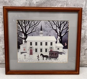 Charles Wysocki "A Pie for the Parson" CUSTOM FRAMED Matted Art Americana - Picture 1 of 9