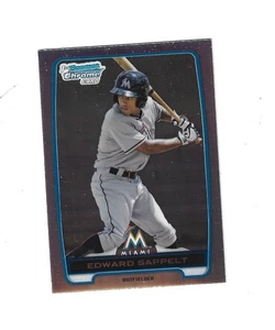 2012 Bowman Chrome Draft Entwurf Plektren Refraktoren #BDPP158 Edward Sappelt Marlins - Bild 1 von 2