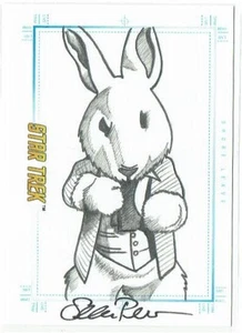 Star Trek TOS Art & Images Sketch Card Shore Leave by Sean Pence - Picture 1 of 2